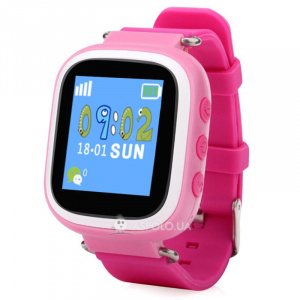Детские смарт часы с GPS трекером SmartWatch Q80 Pink