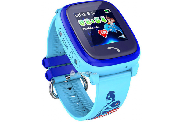 Детские смарт часы с GPS трекером SmartWatch DF25 GPS blue