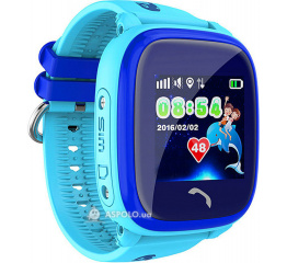 Детские смарт часы с GPS трекером SmartWatch DF25 GPS blue