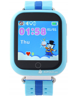 Купить Детские смарт часы с GPS трекером SmartWatch Q100S GPS blue в Украине