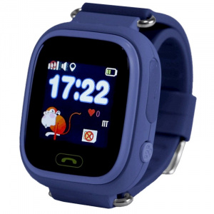 Детские смарт часы с GPS трекером Smart Watch Q90 dark-blue