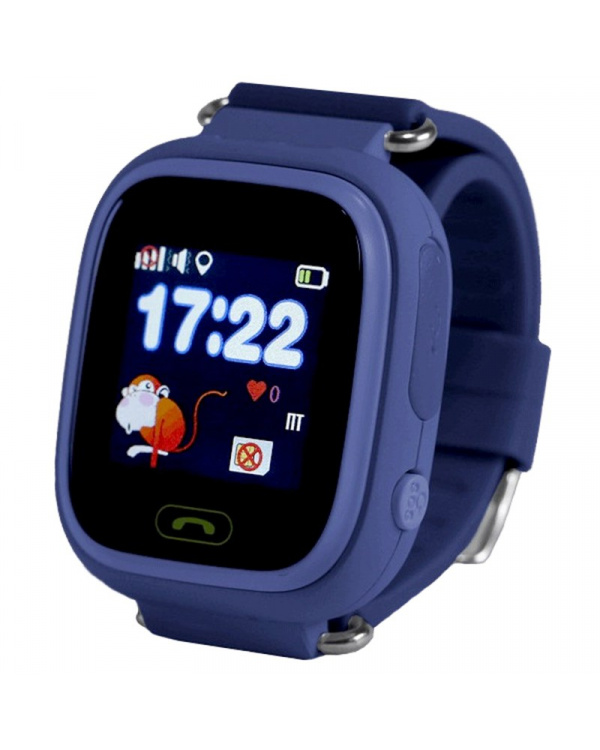 Детские смарт часы с GPS трекером Smart Watch Q90 dark-blue