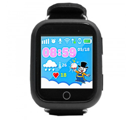Купить Детские смарт часы с GPS трекером SmartWatch Q100S GPS black в Украине