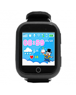 Купить Детские смарт часы с GPS трекером SmartWatch Q100S GPS black в Украине