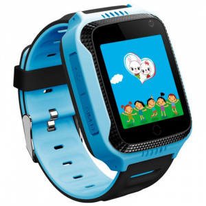 Детские смарт часы с GPS трекером и камерой Smart Baby Watch T7 blue