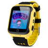Детские cмарт часы с GPS трекером, камерой и фонариком Q528 yellow