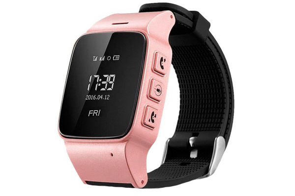 Детские смарт часы с GPS трекером Smart Baby Watch D99 pink
