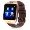 Купить Смарт часы SmartWatch DZ09 gold/brown