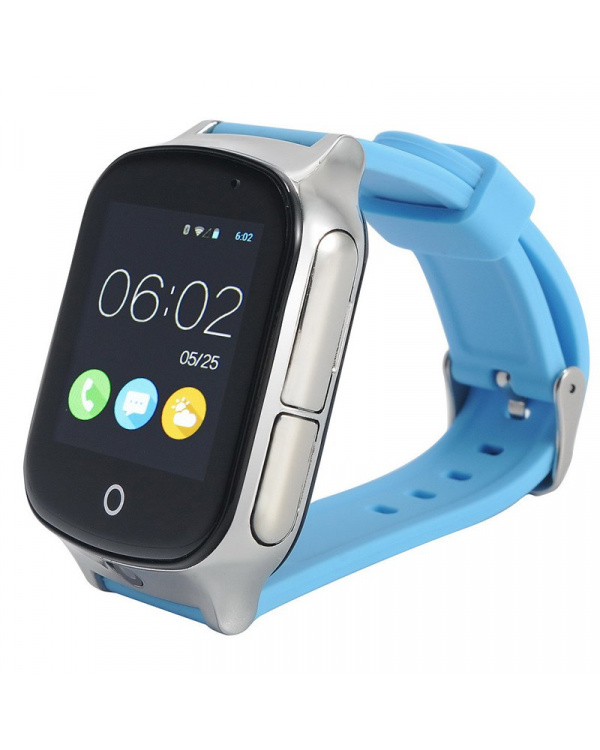 Смарт часы с GPS трекером и камерой Smart Watch A19 blue