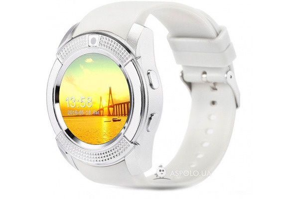 Смарт часы SmartWatch SW V8 white