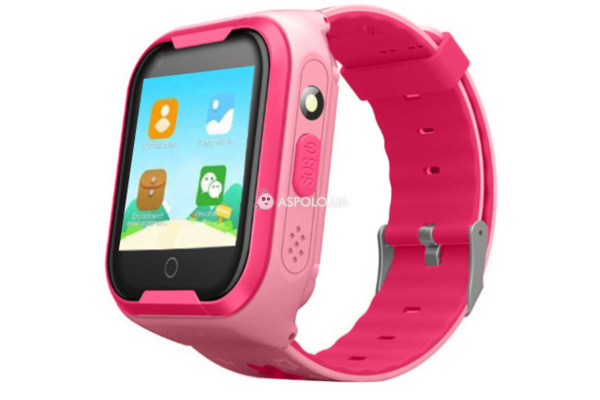 Детские cмарт часы с GPS трекером и HD-камерой Q403 Pink