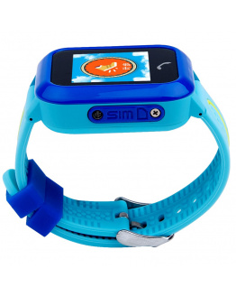 Купить Детские cмарт часы с GPS трекером SmartWatch DF27 Blue в Украине