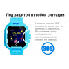 Купить Детские смарт часы с GPS трекером и видеозвонком DF39 4G синий