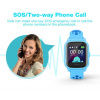 Детские cмарт часы с GPS трекером Wonlex KT04 Kid sport smart watch Blue