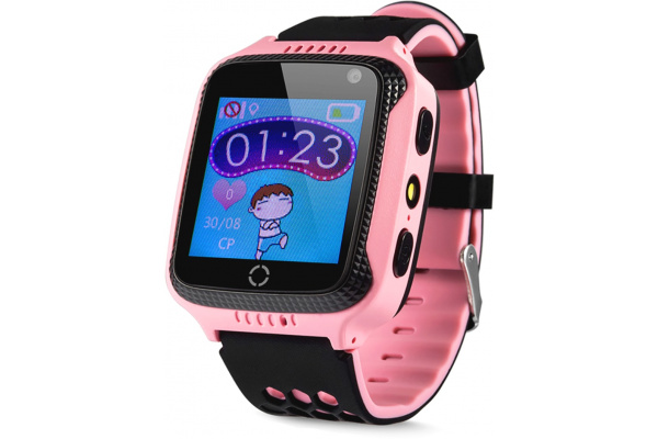Детские cмарт часы с GPS трекером Q528 pink