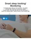 Купить Фитнес браслет Smart Band ID115HR Plus Black