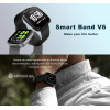 Фитнес браслет Smart Band V6 Color Screen Black Steel