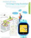 Купить Детские смарт часы с GPS трекером и видеозвонком DF33 4G голубые