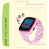 Купить Детские смарт часы с GPS трекером и видеозвонком DF33 4G розовые
