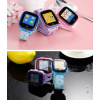 Купить Детские смарт часы с GPS трекером и видеозвонком DF33 4G розовые