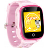 Детские смарт часы с GPS трекером и видеозвонком DF33 4G розовые
