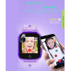 Купить Детские смарт часы с GPS трекером и видеозвонком DF33 4G сирень