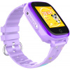 Купить Детские смарт часы с GPS трекером и видеозвонком DF33 4G сиреневые