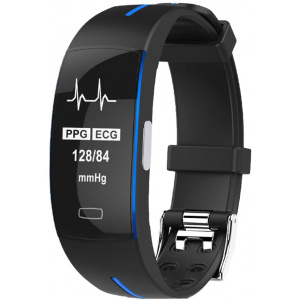 Фитнес браслет с ЭКГ P3 Black-Blue