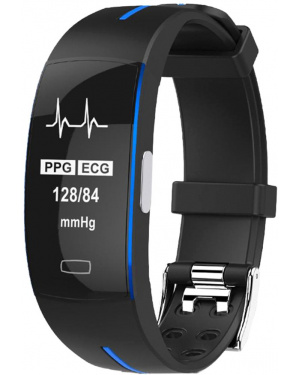 Фітнес браслет с ЭКГ P3 Black-Blue