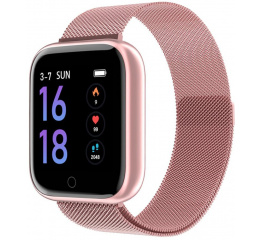 Купить Смарт часы T80 Pink (2 ремешка) в Украине