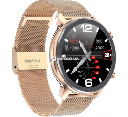 Купить Смарт часы Microwear L11 с ЭКГ Metal gold в Украине