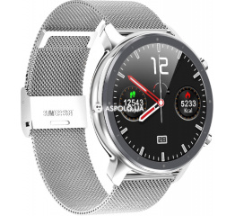 Купить Смарт часы Microwear L11 с ЭКГ Metal silver в Украине