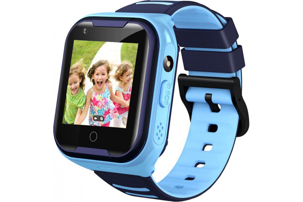 Детские смарт часы с GPS трекером A36E 4G blue