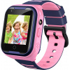 Детские смарт часы с GPS трекером A36E 4G pink