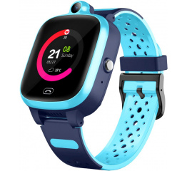 Купить Детские смарт часы с GPS трекером A81 4G blue