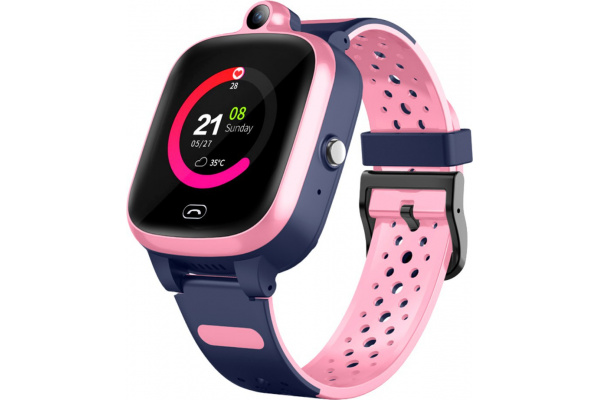 Детские смарт часы с GPS трекером A81 4G pink