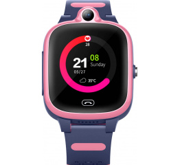 Купить Детские смарт часы с GPS трекером A81 4G pink в Украине