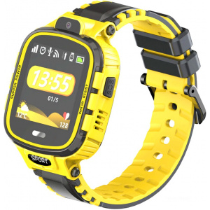 Детские смарт часы с GPS трекером DF45 yellow