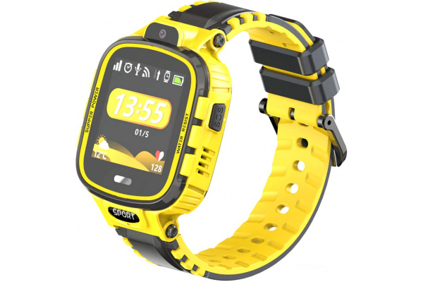 Детские смарт часы с GPS трекером DF45 yellow