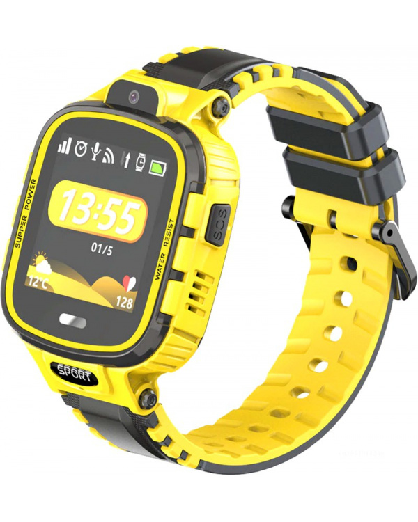 Детские смарт часы с GPS трекером DF45 yellow