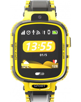 Купить Детские смарт часы с GPS трекером DF45 yellow в Украине