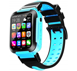 Купить Детские смарт часы с GPS трекером E7 4G (4 ядра) blue
