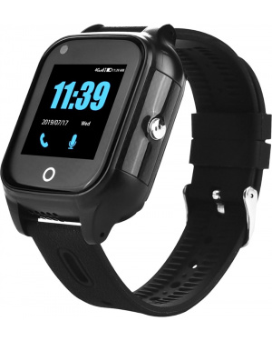 Дитячий смарт годинник з GPS трекером FA28 4G black