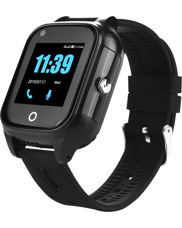 Детские смарт часы с GPS трекером FA28 4G black