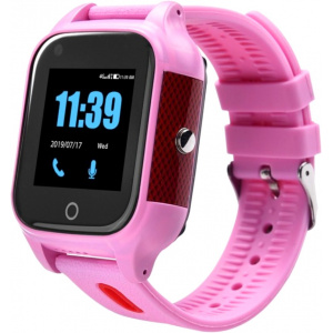 Детские смарт часы с GPS трекером FA28 4G pink