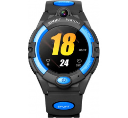Купить Детские смарт часы с GPS трекером i10 4G black-blue в Украине
