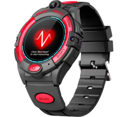 Купить Детские смарт часы с GPS трекером i10 4G black-red