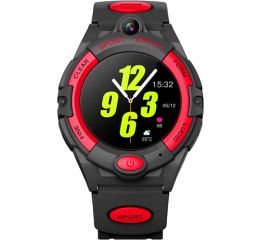Купить Детские смарт часы с GPS трекером i10 4G black-red в Украине