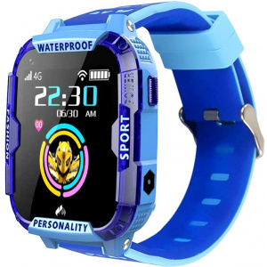 Детские смарт часы с GPS трекером K22 4G blue