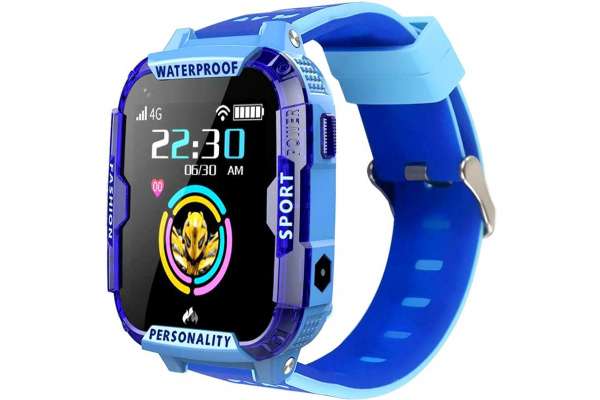 Детские смарт часы с GPS трекером K22 4G blue